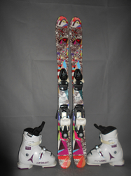 Dětské lyže HEAD MOJO 97cm + Lyžáky 19,5cm, SUPER STAV