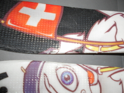 Dětské CARVINGOVÉ lyže HEAD SPARTA CUCHE 97cm+BOTY 20,5cm, VÝBORNÝ STAV