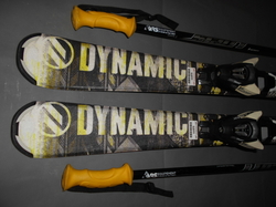 Dětské CARVINGOVÉ lyže DYNAMIC VR 07 100cm+BOTY 21,5cm+HOLE, VÝBORNÝ STAV