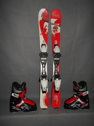 Dětské lyže HEAD DIDIER CUCHE 97cm + Lyžáky 20,5cm, SUPER STAV