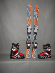 Dětské CARVINGOVÉ lyže BLIZZARD 100 cm+BOTY 20,5cm, SUPER STAV 