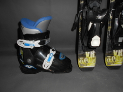 Dětské carvingové lyže DYNAMIC VR07 80cm+BOTY 17,5cm, VÝBORNÝ STAV