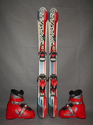 Dětské carvingové lyže DYNASTAR TEAM SPEED 100cm+BOTY 20cm, VÝBORNÝ STAV