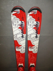 Juniorské lyže HEAD MONSTER 117cm + Lyžáky 23,5cm, SUPER STAV