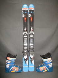 Dětské lyže WEDZE ONEBREAKER 104cm + Lyžáky 21,5cm, VÝBORNÝ STAV
