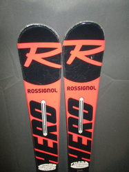 Juniorské lyže ROSSIGNOL HERO MTE 120cm + Lyžáky 24cm, SUPER STAV