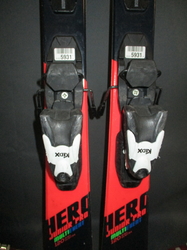 Juniorské lyže ROSSIGNOL HERO MTE 120cm + Lyžáky 24cm, SUPER STAV