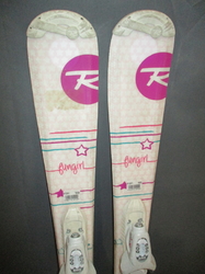 Dětské lyže ROSSIGNOL FUN GIRL 100cm + Lyžáky 20,5cm, SUPER STAV