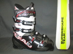 Juniorské lyže HEAD SUPERSHAPE TEAM 157cm + Lyžáky 28cm, VÝBORNÝ STAV