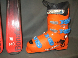 Juniorské lyže BLIZZARD BONAFIDE 140cm + Lyžáky 26,5cm, VÝBORNÝ STAV