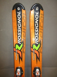 Dětské carvingové lyže ROSSIGNOL RADICAL 110cm+BOTY 22,5cm, VÝBORNÝ STAV