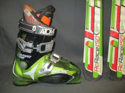 Juniorské lyže ELAN RC RACE 150cm + Lyžáky 28,5cm, VÝBORNÝ STAV