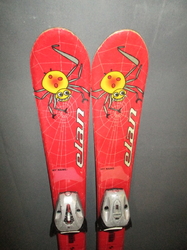 Dětské lyže ELAN SPIDY 90cm + Lyžáky 19,5cm, VÝBORNÝ STAV