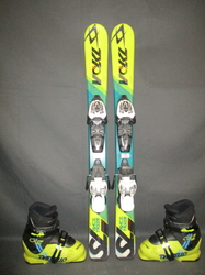 Dětské lyže VÖLKL RACETIGER SL 90cm + Lyžáky 19,5cm, VÝBORNÝ STAV
