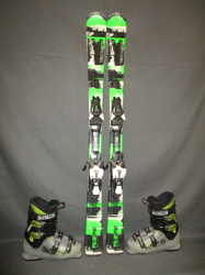 Juniorské lyže TECNO PRO PULSE 130cm + Lyžáky 25,5cm, VÝBORNÝ STAV