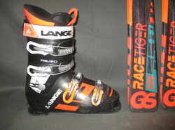 Juniorské lyže VÖLKL RACETIGER 130cm + Lyžáky 25,5cm, VÝBORNÝ STAV