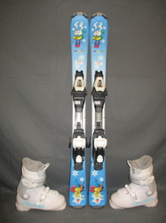 Dětské lyže TECNO PRO SNOWLI 100cm + Lyžáky 20,5cm, VÝBORNÝ STAV