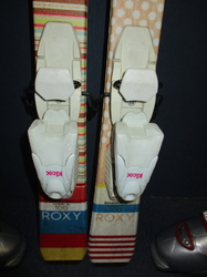 Dětské lyže ROXY BONBON 100cm + Lyžáky 20,5cm, SUPER STAV