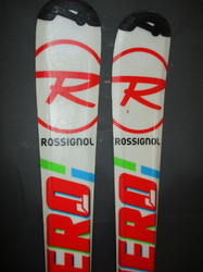 Juniorské lyže ROSSIGNOL HERO 140cm + Lyžáky 26cm, VÝBORNÝ STAV