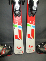 Juniorské lyže ROSSIGNOL HERO 140cm + Lyžáky 26cm, VÝBORNÝ STAV