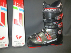 Juniorské lyže ROSSIGNOL HERO 140cm + Lyžáky 26cm, VÝBORNÝ STAV