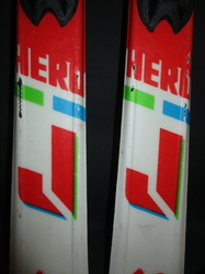 Juniorské lyže ROSSIGNOL HERO 140cm + Lyžáky 26cm, VÝBORNÝ STAV