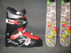 Juniorské lyže HEAD MOJO 137cm + Lyžáky 26,5cm, SUPER STAV