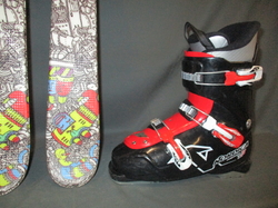 Juniorské lyže HEAD MOJO 137cm + Lyžáky 26,5cm, SUPER STAV
