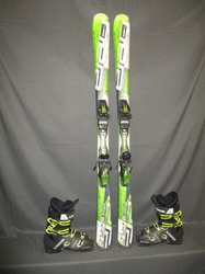 Carvingové lyže ELAN E-FLEX 6 152cm + Lyžáky 27,5cm, VÝBORNÝ STAV