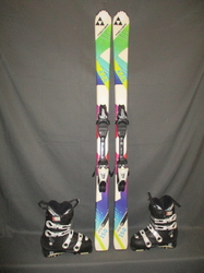 Juniorské lyže FISCHER KOA Jr 150cm + Lyžáky 26,5cm, SUPER STAV