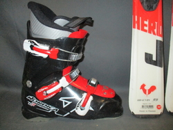 Juniorské lyže ROSSIGNOL HERO 120cm + Lyžáky 24,5cm, VÝBORNÝ STAV