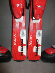 Juniorské lyže HEAD MONSTER 117cm + Lyžáky 23,5cm, SUPER STAV