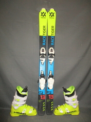 Juniorské lyže VÖLKL RACETIGER SL 120cm + Lyžáky 24,5cm, VÝBORNÝ STAV