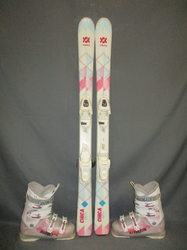Juniorské lyže VÖLKL CHICA 120cm + Lyžáky 24,5cm, VÝBORNÝ STAV