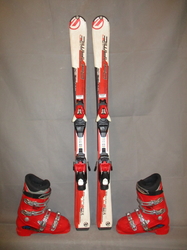 Dětské carvingové lyže DYNAMIC VR 27 120cm+BOTY 24,5cm, SUPER STAV