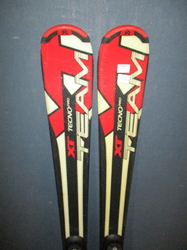 Juniorské lyže TECNO PRO XT TEAM 140cm + Lyžáky 27cm, VÝBORNÝ STAV