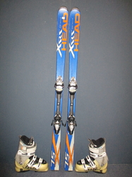 Juniorské lyže HEAD XRC 75 X 147cm + Lyžáky 25,5cm, VÝBORNÝ STAV