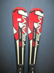 Juniorské lyže TECNO PRO XT TEAM 130cm + Lyžáky 26cm, VÝBORNÝ STAV