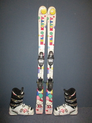 Juniorské lyže HEAD HELLO KITTY 127cm + Lyžáky 25,5cm, VÝBORNÝ STAV
