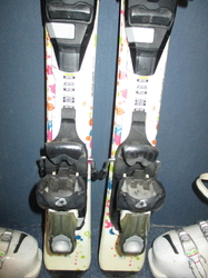 Dětské lyže TECNO PRO XT SWEETY 80cm + Lyžáky 18,5cm, VÝBORNÝ STAV