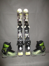 Dětské carvingové lyže DYNAMIC VR 07 70cm+BOTY 16,5cm, VÝBORNÝ STAV
