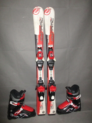 Dětské lyže DYNAMIC VR 27 100cm + Lyžáky 21,5cm, SUPER STAV