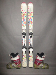 Dětské carvingové lyže TECNO SWEETY 120cm+BOTY 24cm, SUPER STAV