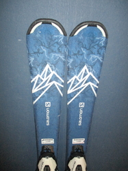 Dětské lyže SALOMON QST MAX 100cm + Lyžáky 21,5cm, VÝBORNÝ STAV