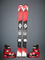 Dětské lyže MCKINLEY TEAM 7 110cm + Lyžáky 22,5cm, VÝBORNÝ STAV