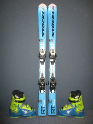 Juniorské lyže STÖCKLI RACE TEAM 120cm + Lyžáky 24,5cm, VÝBORNÝ STAV