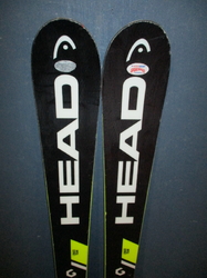 Juniorské lyže HEAD I.RACE TEAM 140cm + Lyžáky 27,5cm, VÝBORNÝ STAV