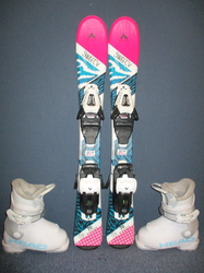 Dětské lyže MCKINLEY SWEETY 70cm + Lyžáky 15,5cm, TOP STAV
