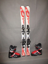 Dětské lyže DYNAMIC VR 07 110cm + Lyžáky 21,5cm, SUPER STAV