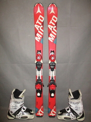 Juniorské lyže ATOMIC REDSTER XT 120cm + Lyžáky 24,5cm, SUPER STAV - kopie